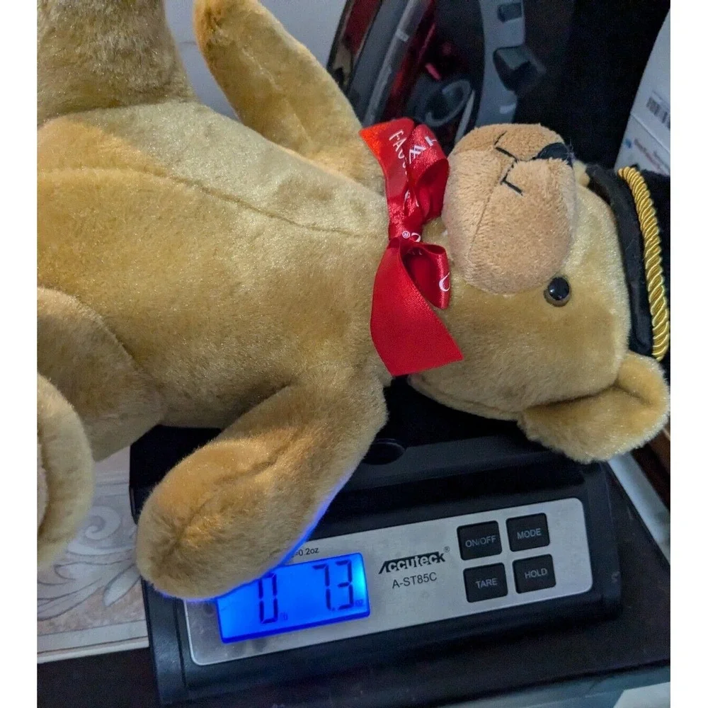 FAO SCHWARZ Soldier Hat Red Bow Tie‎ Teddy Bear